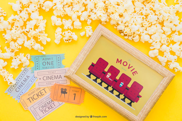 Movie Mockup With Frame Psd