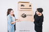 Moving Concept Mockup With Young Couple Psd
