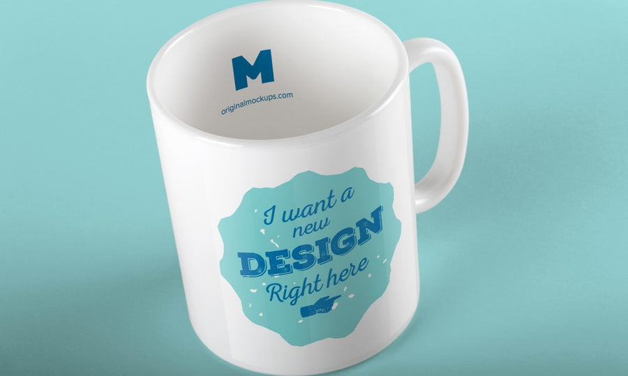 Clean and White Coffee or Tea Mug Mockup