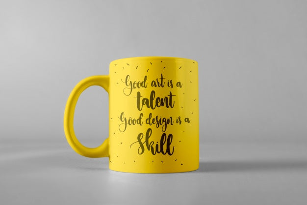 Mug Mockup With Quote Psd
