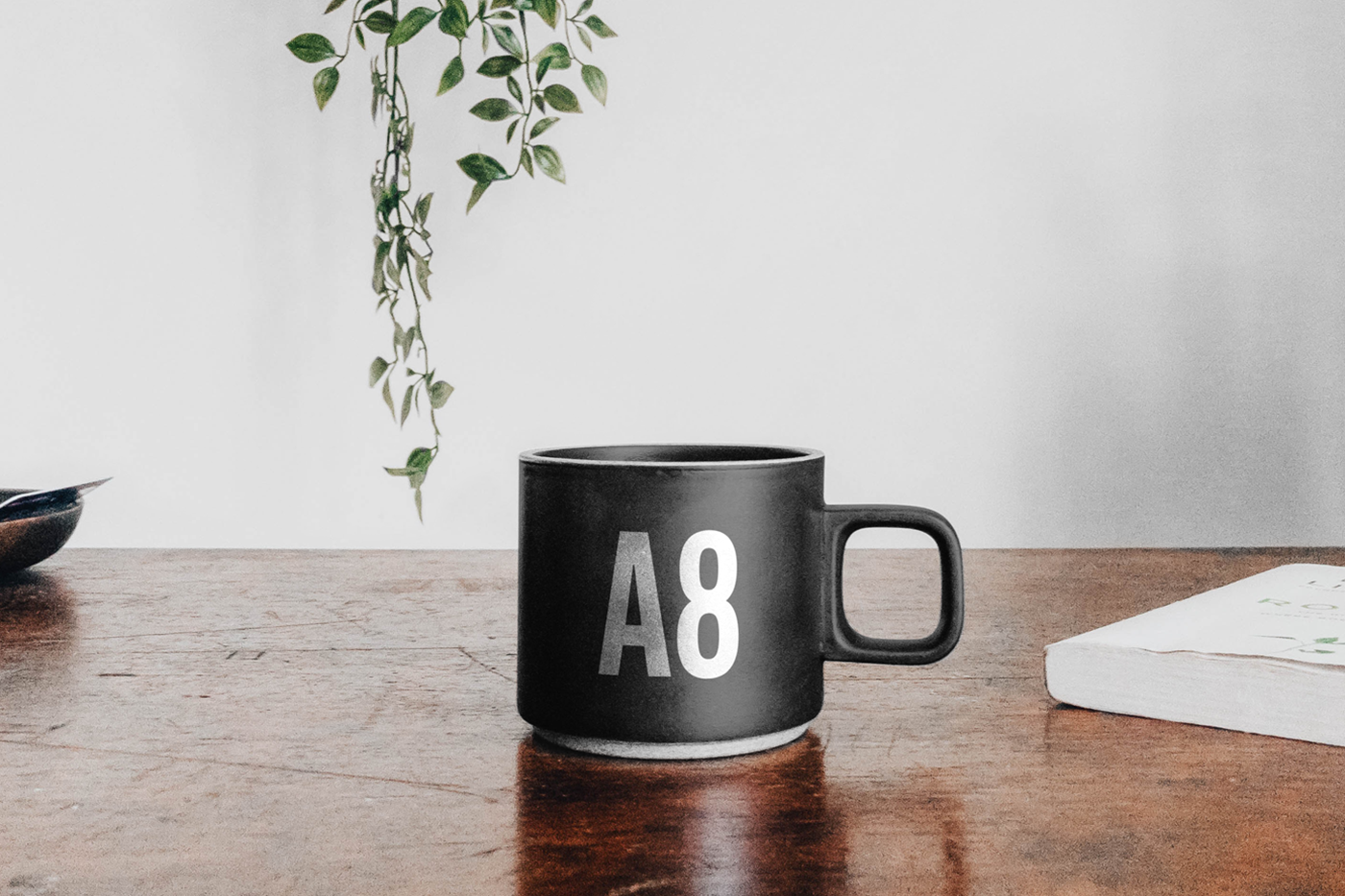 Mug On Table Mockup