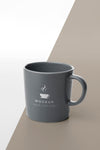 Mug With Coffee Mock Up On Table Psd