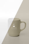 Mug With Coffee Mock Up On Table Psd