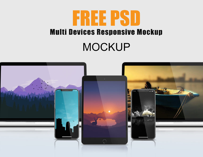 Multi Devices Responsive Mockup
