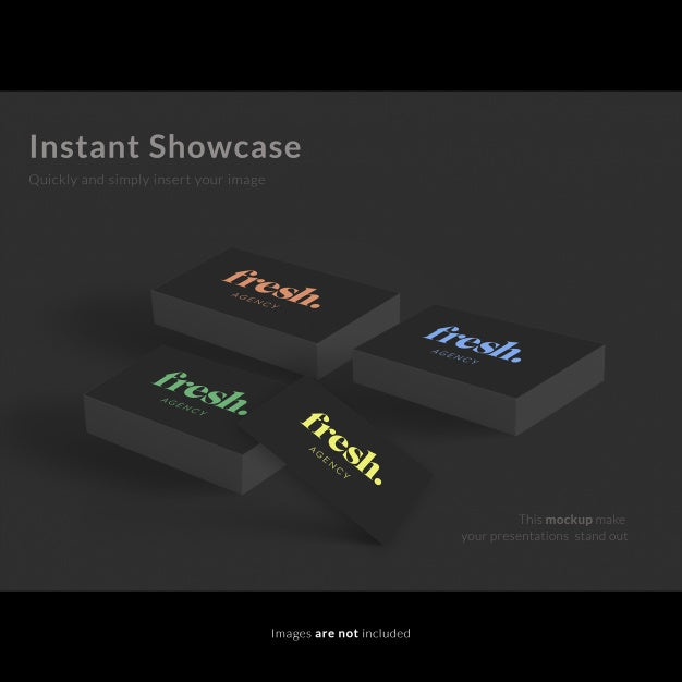 Multicolo Business Card Mock Up Psd