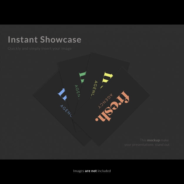 Multicolor Business Card Logo Mock U Psd