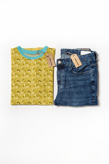 Multicolored Shirt Concept Mock-Up Psd