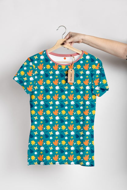 Multicolored Shirt Concept Mock-Up Psd