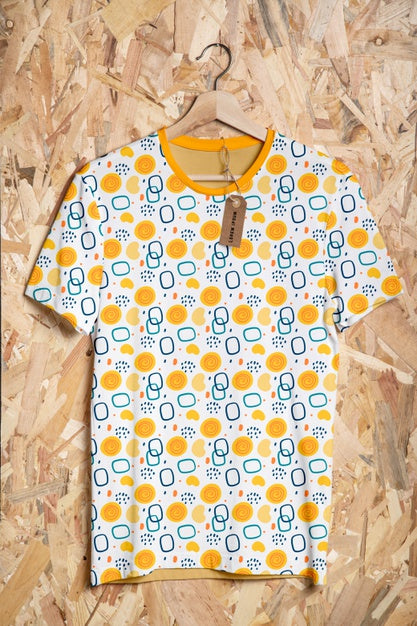 Multicolored Shirt Concept Mock-Up Psd