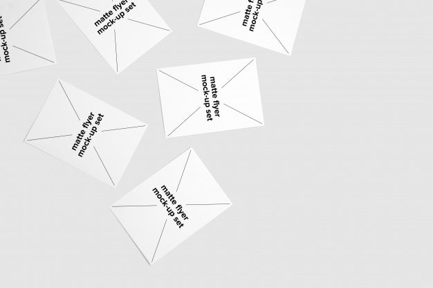 Multiple Matte Flyer Mock Up Psd