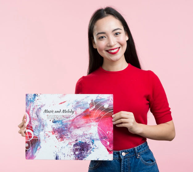 Music And Melody Mock-Up Psd