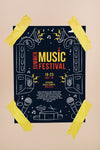 Music Festival Poster Mockup Psd