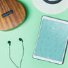 Music Mockup With Earphones And Tablet Psd