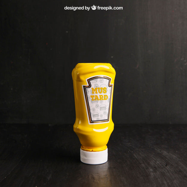Mustard Mockup Psd