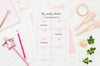 My Weekly Planner With Make-Up Brushes Psd