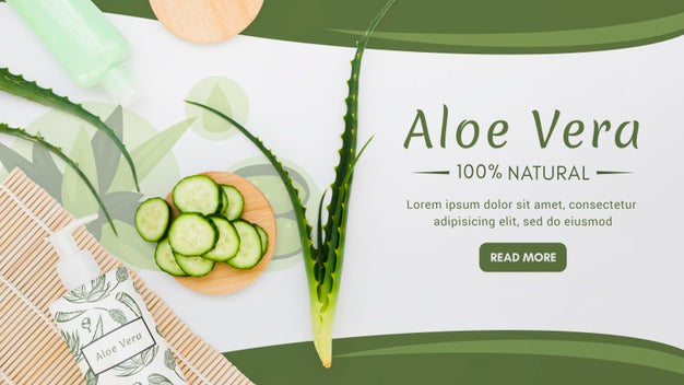 Natural Aloe Vera With Cucumbers Psd