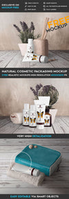 Natural Cosmetic Packaging – Psd Mockup