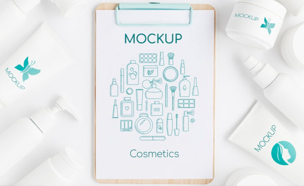 Natural Cosmetics Concept Mock-Up Psd