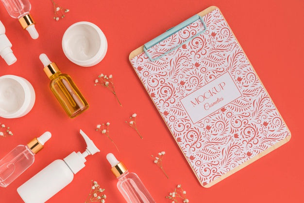 Natural Cosmetics Concept Mock-Up Psd