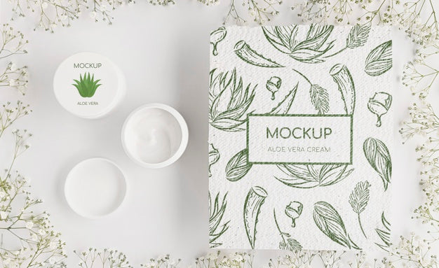Natural Cosmetics Concept Mock-Up Psd