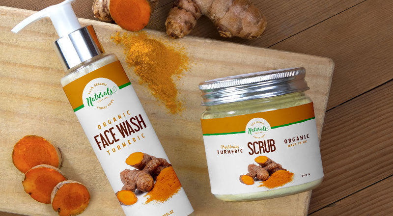 Natural Face Wash Pump Spray & Scrub Jar Mockup Psd