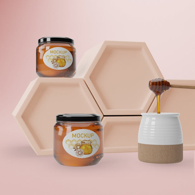 Natural Honey Product Psd