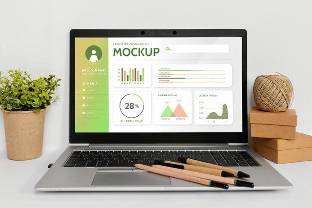 Natural Material Stationery Mock-Up Arrangement Psd