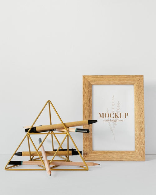 Natural Material Stationery Mock-Up Arrangement Psd