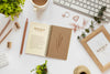 Natural Material Stationery Mock-Up Assortment Psd
