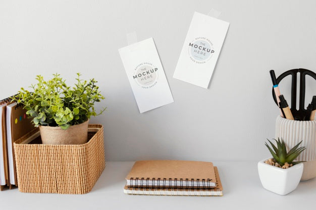 Natural Material Stationery Mock-Up Psd