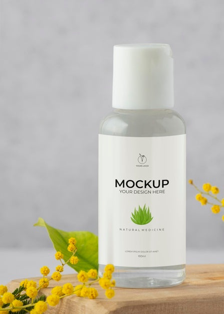 Natural Medicine Packaging Design Mockup Psd