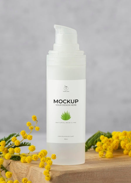 Natural Medicine Packaging Design Mockup Psd