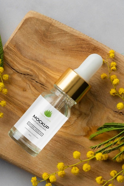 Natural Medicine Packaging Design Mockup Psd