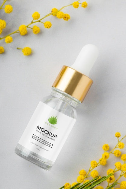 Natural Medicine Packaging Design Mockup Psd
