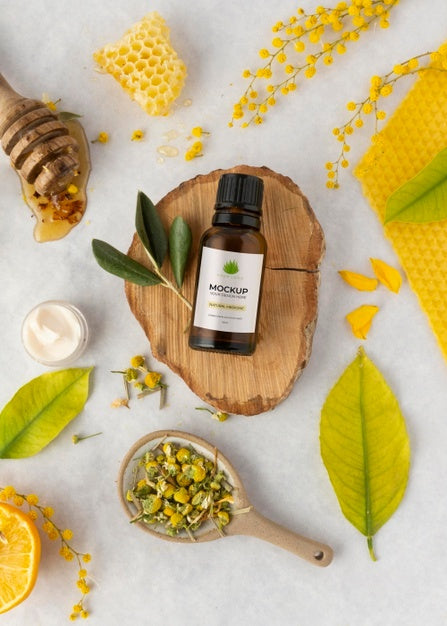 Natural Medicine Packaging Design Mockup Psd