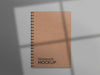 Natural Notebook With Shadow Mockup Psd