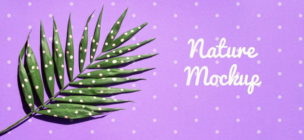 Natural Plant With Artistic Drawing Psd