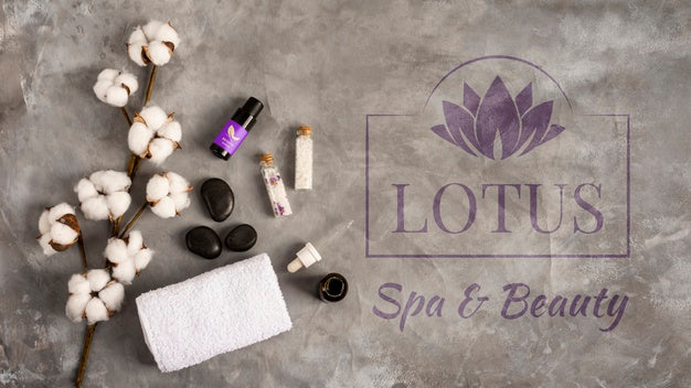 Natural Spa Pack Of Products Mock-Up Psd