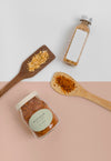 Natural Spices With Label Mock-Up Composition Psd