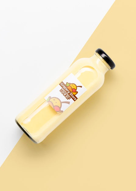 Naturally Grown Fruit For Smoothies Mock-Up Psd