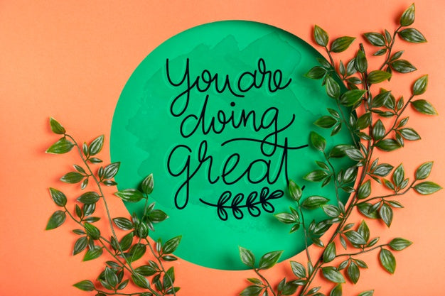 Nature Design With Inspirational Message Psd