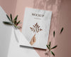 Nature Magazine Cover Mock-Up With Leaves Psd