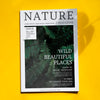 Nature Magazine Mock Up On Yellow Background Psd