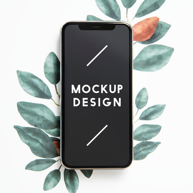 Nature Mobile Phone Screen Mockup Psd