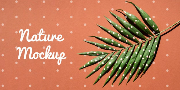 Nature Plant Drawing Mock-Up Psd