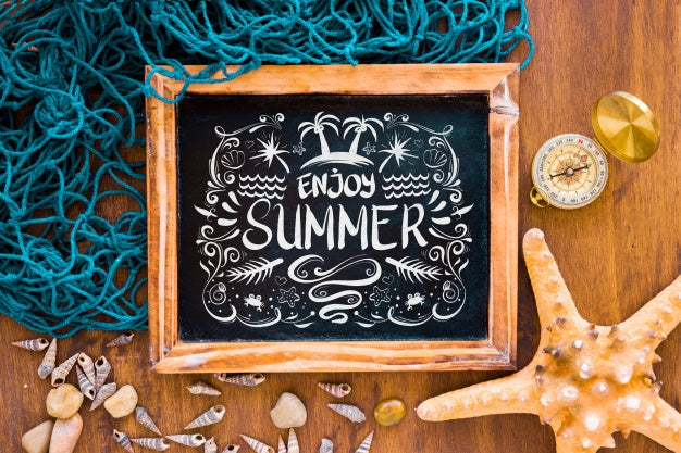 Nautical Elements And Slate Psd