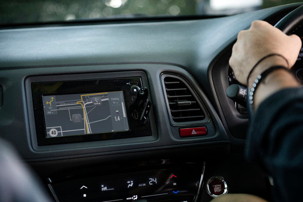 Navigation In A Car Psd