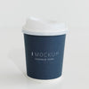 Navy Blue Paper Coffee Cup Mockup Psd