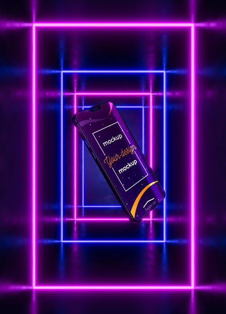 Neon Device Concept Mock-Up Psd