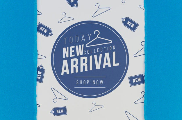 New Arrival Mock-Up On Paper Psd